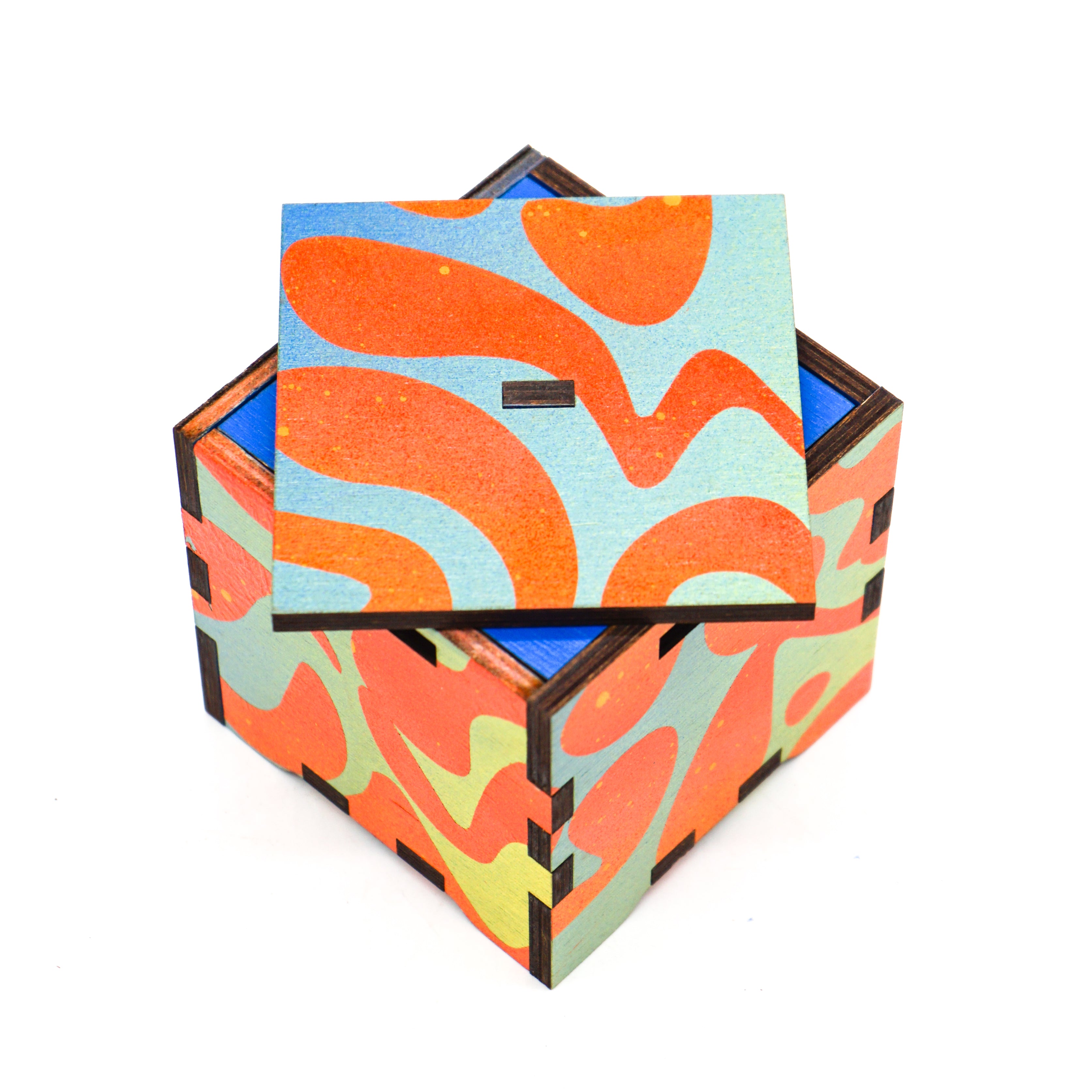 "Azure Lava" Twist Cube