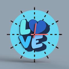 "TIME FOR LOVE" Wall Clock