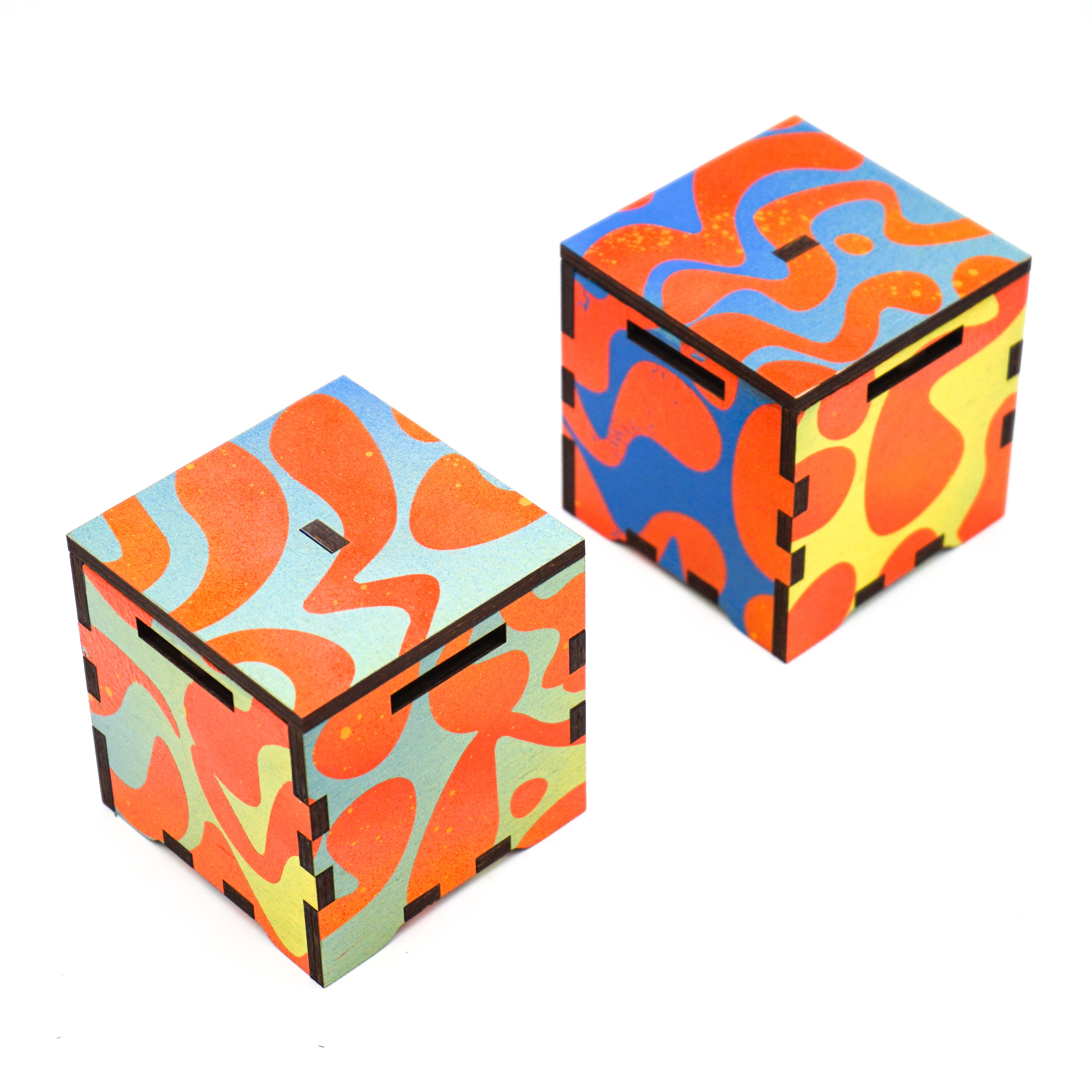 "Azure Lava" Twist Cube